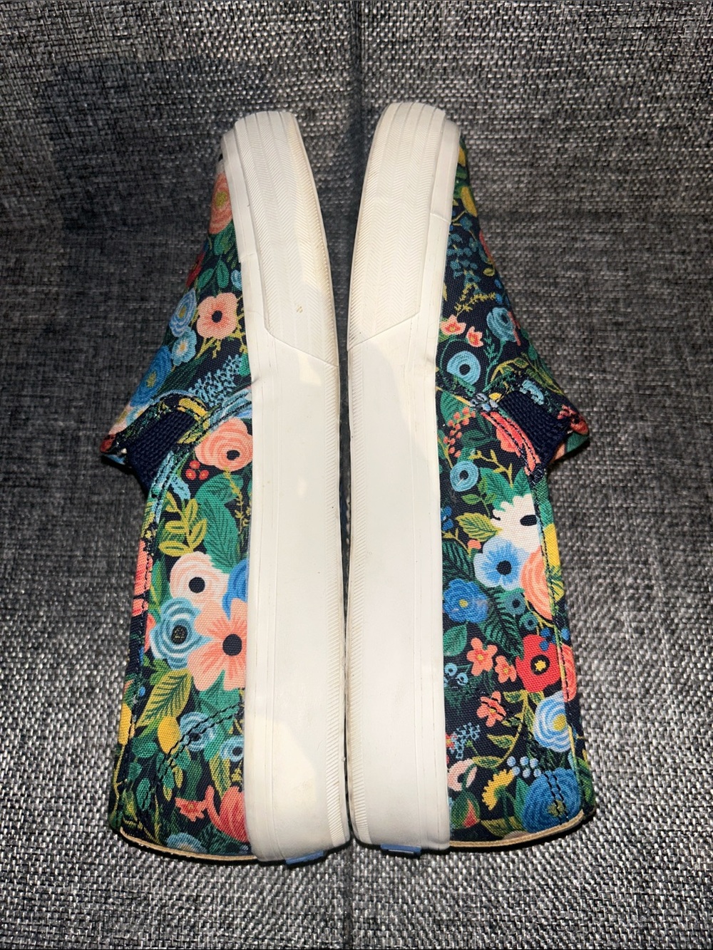Keds Women’s Navy Floral Slip-On Sneakers - Picture 7 of 9